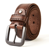 JASSY 110 130cm zakelijke casual lederen gesp voor heren, eenvoudige riem