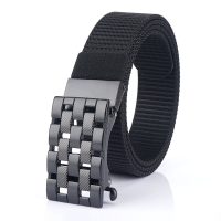 JASSY 120cm Heren Nylon Automatische gesp Casual riem Canvas tactische riem met snel losgemaakte gesp