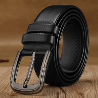 JASSY 120cm zakelijke casual lederen PU gesp riem voor heren