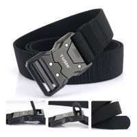 JASSY 125 cm mannen Ademend Nylon Casual Werkkleding Riem Outdoor Training Snelsluiting Tactische Elastische Riem