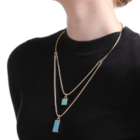 Jassy® Double Layer Enamel Delicate Fashion Necklace Jewelry For Women