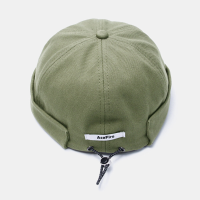 Effen kleur Retro koord Skull Hat Beanie Brimless hoeden