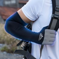 Jassy Heren Ice Silk Outdoor Wandelen Rijden Zonnebrandcrème Ademend Antislip Touchscreen Handschoenen Armbeschermer Mou