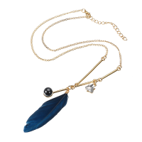 Jassy® Ladies Stylish Feather Y Neck Necklace Fashion Anallergic Jewelry For Women