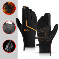 Mannen Dacron Polar Fleece Reflecterende Strip Plus Fluwelen Full finger Warmte Outdoor Waterdicht Winddicht antislip To