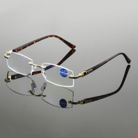 Unisex draagbare leesbril met snijrand HD anti blauw licht