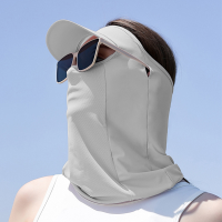 Jassy Unisex Ice Silk Outdoor Lichtgewicht Ademend Zonnescherm Gezichtsschild Zonnehoed