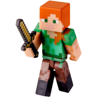 Minecraft: Alex With Iron Armor Core Fig