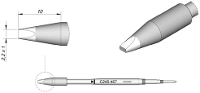 JBC Tools C245407 Soldeerpunt Beitelvorm, recht Grootte soldeerpunt 1.0 Mm Lengte soldeerpunt: 10 mm Inhoud: 1 stuk(s)
