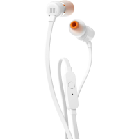 JBL T110 Mobiele telefoon In Ear oordopjes Kabel Stereo Wit Headset