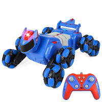 JC015 4WD RC Auto Robot Hond Muziek Licht Stunt Afstandsbediening Auto off Road Controle Jongensspeelgoed voor Kinderen