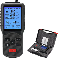 JD 3002 Luchtkwaliteitsdetector CO2 HCHO TVOC Temperatuur Vochtigheidsmeetapparaat CO2 Meter Multifunctionele Luchtkwali