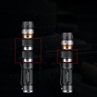 JETBeam RRT03 LED zaklamp Roestvrij stalen verlengbuis Verlengbuis Zaklampaccessoires