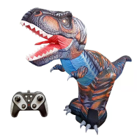 JF03 Opblaasbare Radiobestuurbare Dinosaurus Kerstman Model met 3D Lichteffecten Simulatie Geluid Kinder Speelgoed Kerst