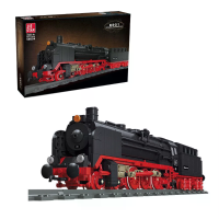 JIE STAR 59001 59002 59003 59004 59005 Stoomtrein Stad Zware goederentrein Rails Assemble Model Bouwblok Brick Assembly