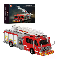 JIESTAR 66148 Amerikaanse brandweerwagen Hooggelegen watertorens model bouwblok kit brick set kinders geschenke
