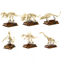 JIEStar MOC Dinosaur Series Triceratops Tyrannosaurus Rex Kiel model Ornament Kinderspeelpuzzel Samenset Spel Geschenk B