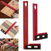200Mm/300mm Timmerman L vormige Meten Vierkant Rechte Hoek Liniaal Gatelocatie Graveerliniaal Lay out Meetgereedschap