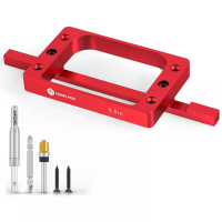 JIGHOLE 3 1/2 inch Vaste Maat Deurscharnier Gids voor Jamb Aluminiumlegering Scharnierlocator Klem Mortise Sjabloon Kit