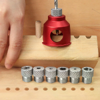 JIGHOLE 3 10mm Dowelgids Boorgids 90 Graad Rechte Gat Positioneerder met 8 Stalen Bushings Nauwkeurig Houtbewerkingsgere