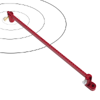 320Mm/550mm/12 inch Houtbewerking Scribing Gauge Centrumzoeker Ruler Verlenging Aluminium Legering Scribing Circle Ruler