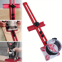 4 In 1 Router Freesgroef Beugel Kast Hardware Mal Aluminium Router Cirkel Snijmal Punch Router Freesgroef Beugel