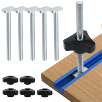 5 Pack T Bolt knop Kit Miter Track Schuivende Moer Houtbewerking Gereedschap Jigs Schroef Bevestiging Voor Werkbank T Sl