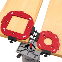 Aluminium Hoekjablonset voor Routertafel Boogsnijden R10 R15 R20 R25 R30 R35 R40 R50 Houtbewerkingsgereedschap Hoge Prec