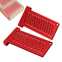 Houtbewerking Schrijf Metrisch/Inch Precisie T Liniaal Aluminium Zakmarkeringstool Timmerwerk Kruiskalibratie Gat Schrij