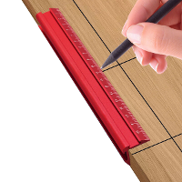 Meet  en Imperiamarkering V Lineaal Hoge Precisie Duurzaam Aluminiumlegering Veelzijdige Parallelle / Verticale Lijn Kro