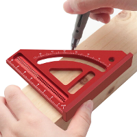 JIGHOLE Multi Angle Meetliniaal Meetklok Hoogtemeter Vierkante Liniaal Aluminium Legering Driehoekige Vorm met Laser Geg