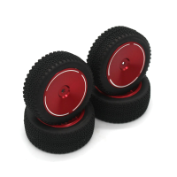 4 STUKS Verbeterde Metalen Velgen Banden Wielnaaf voor Wltoys 144001 144010 124016 124017 124018 124019 1/12 1/14 RC Aut