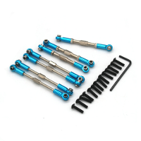 Metaal Verstelbare Verbindingsstangen Set voor Wltoys 104001 1/10 RC Auto Voertuigen Model Onderdelen
