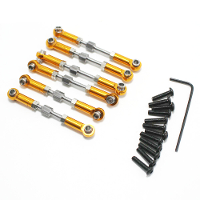 Metal Upgrade Verstelbare Stang Volledige Set Stang Accessoires voor Wltoys 144001 1/14 RC Auto Onderdelen