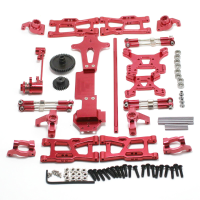 Metalen Upgrade Voor En Achter Swing Arm Steering Seat Achterwiel Seat C Seat Voor Wltoys 144001 1/14 RC Auto Onderdelen