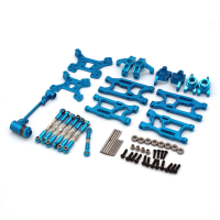 Verbeterde Metalen Onderdelen Set Swing Arm Steering Cup Achterwiel Seat voor Wltoys 144001 144010 124017 124019 1/12 RC