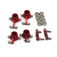 Verbeterde Metalen Steering Cup Achterwiel Zetel Achter Koppeling Staaflager voor Wltoys 1/28 284131 Voertuigen Model On