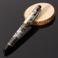 Jinhao X450 Brown Marble Chunky Medium Flex Nib Fountain Pen