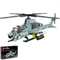 Jiestar JJ9213 Militaire Helikopter Bouwblok Assembleerset 576PCS Kinder Speelgoed Geschenk