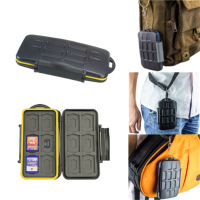 Jjc Mc Sd12 Water Resistant Shockproof 12 Sd And 12 Micro Sd Tf Cards Storage Memory Card Case