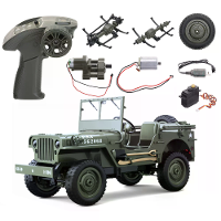 JJRC C8815 1/10 Willys Militaire Truck RC Auto Onderdelen 2.4G Afstandsbediening Verzender Stuurservo Voorste Achterste