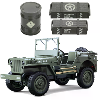 JJRC C8815 1/10 Willys Militair Vrachtwagen RC Auto Onderdelen Olievat Kleine Grote Patronen Doos Voertuigen Modellen Re