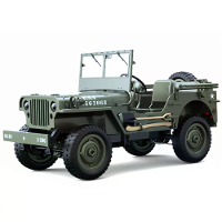 JJRC C8815 RTR 1/10 2.4G 4WD RC Auto Willys Militaire Truck Off Road Klimmen LED Licht Optionele Lier Tent Metaalframe R