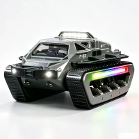 JJRC C8840 RTR 2.4G RC Tankwagen Snelle Snelheids radiografische 360° Draaibare LED lichten, trekkere Caterpillar voertu