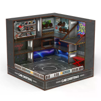 JJRC H356 Elektrische Draaiende Drifting Platform Zaagtandverbinding Houtstructuur UV Printproces DIY assemblage met leg