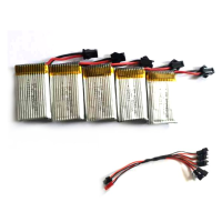 Jjrc H8c Dfd F183 F182 5x7.4V 500mah Battery With Charging Cable