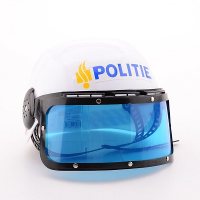 Politie helm   kinderen   kunststof   verkleed accessoire   21 x 24 x 13 cm   carnaval