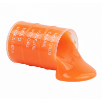 Johntoy Speelslijm   oranje   1x 150 ml   speelgoed slijm   5,5x8 cm   horror slijm