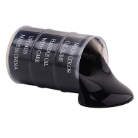 Johntoy Speelslijm   zwart   1x 150 ml   speelgoed slijm   5,5x8 cm   horror slijm