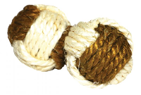 Jolly Moggy Natural Wild Sisal Bal Met Catnip 2 St
